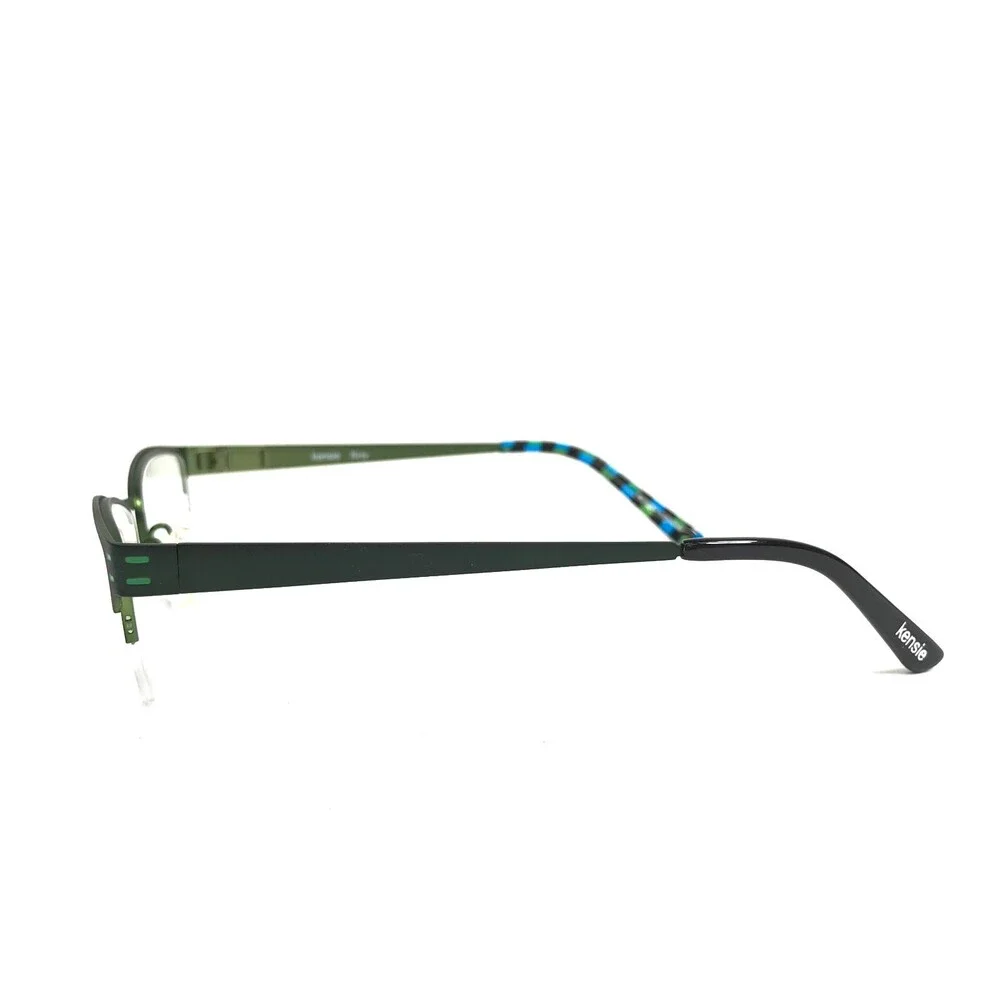 Kensie Eyeglasses Frames FLIRTY FE Green Rectangular Half Rim 47-16-130